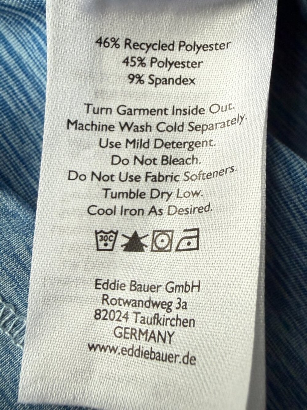 Eddie Bauer Active Tee Womens Small Blue - Picture 4 of 7